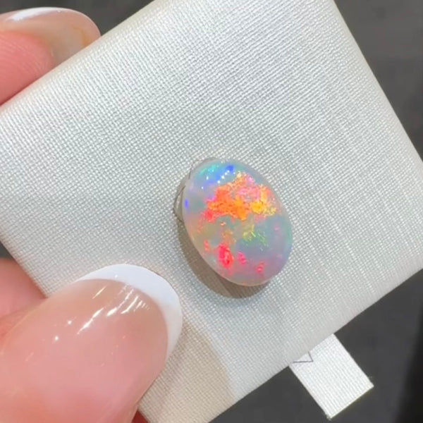 3.37ct black opal 12x 8.6x5.1MM