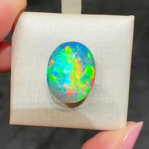 15.9ct black opal 17.5x13.8x9.5MM