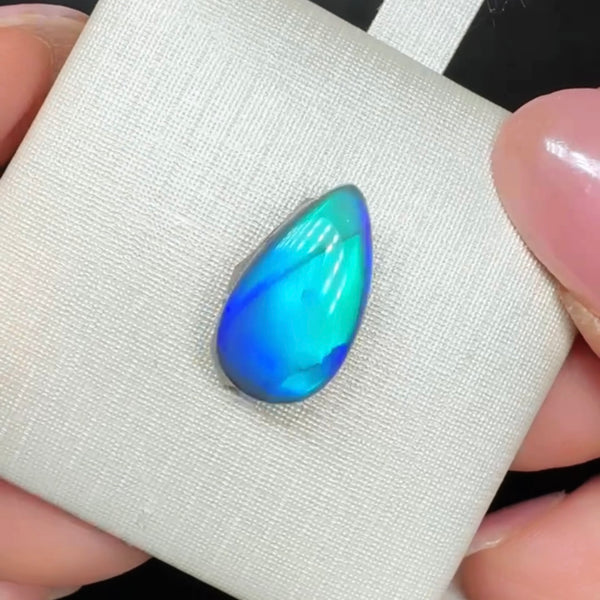 3.38ct black opal 14x 8.1x4.8MM