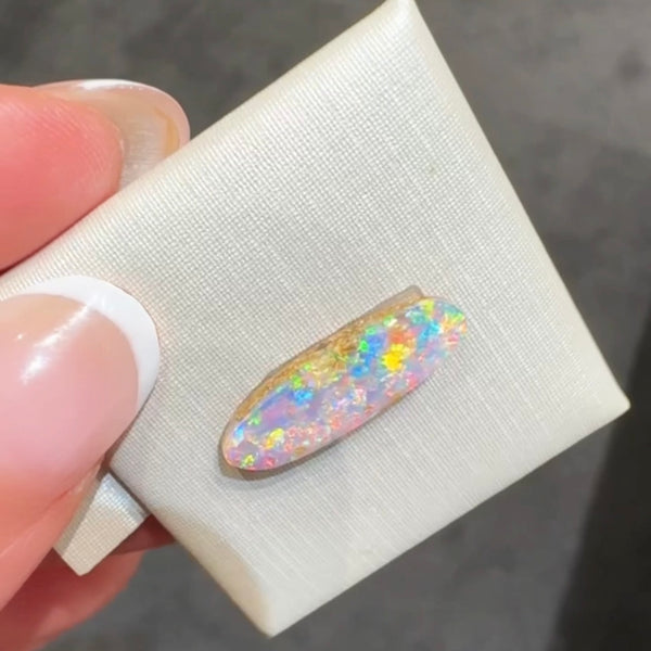 3.1ct boulder opal 19.8x6.7x3.3MM