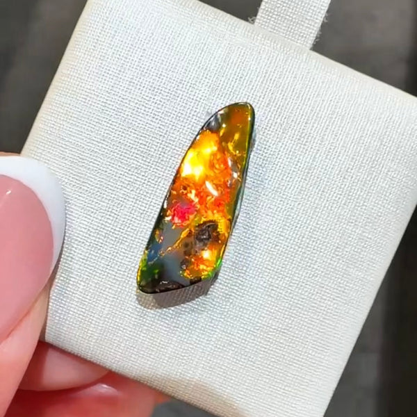 4.78ct boulder opal 19.3x7.1x3.6MM