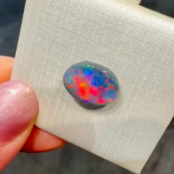 2.48ct black opal 11.5x8.8x3.9MM