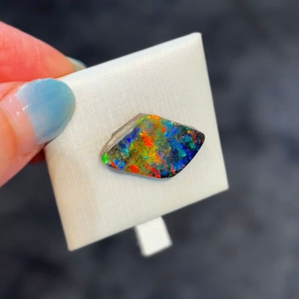 7.7ct boulder opal 23.2x12.6x3.6MM