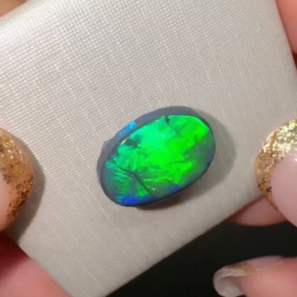 2.79ct black opal 12.7x 9.6x3.3MM