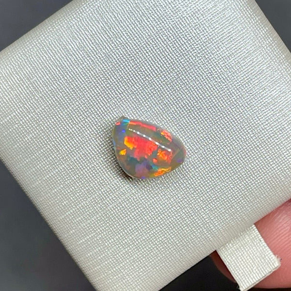 1.35ct black crystal opal 9.6x7.1x3.7MM