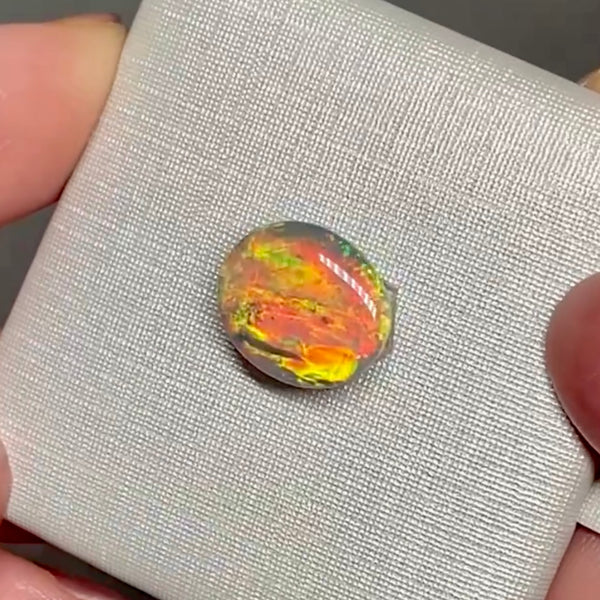 2.03ct black crystal opal 10.8x9.1x3.3MM
