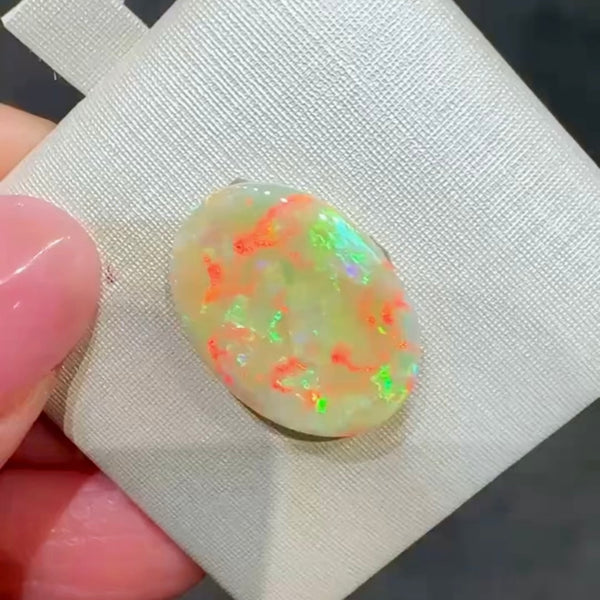 3.84ct black crystal opal 17.4x12.7x3MM