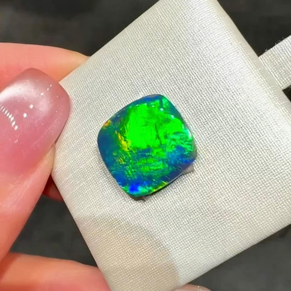 3.29ct black opal 12.9x12.4x2.9MM