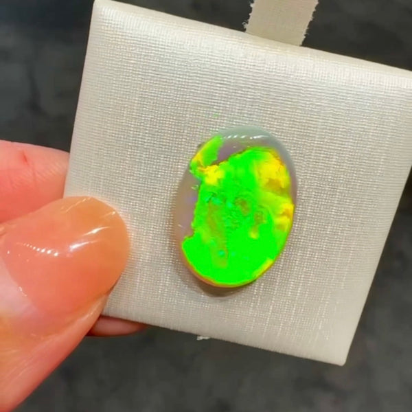 6.66ct black opal 18.3x13x4.2MM