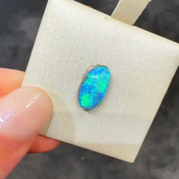 2.17ct boulder opal 12.3x6.8x3.6MM