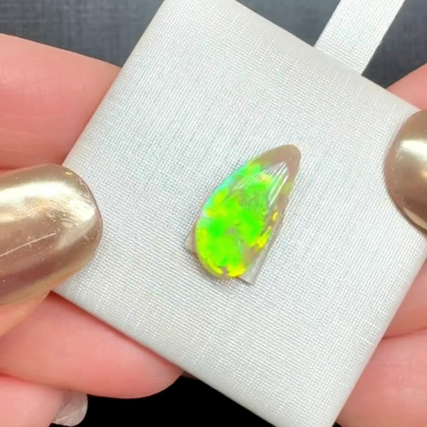 2.18ct black opal 14.9x 7.2x3.5MM