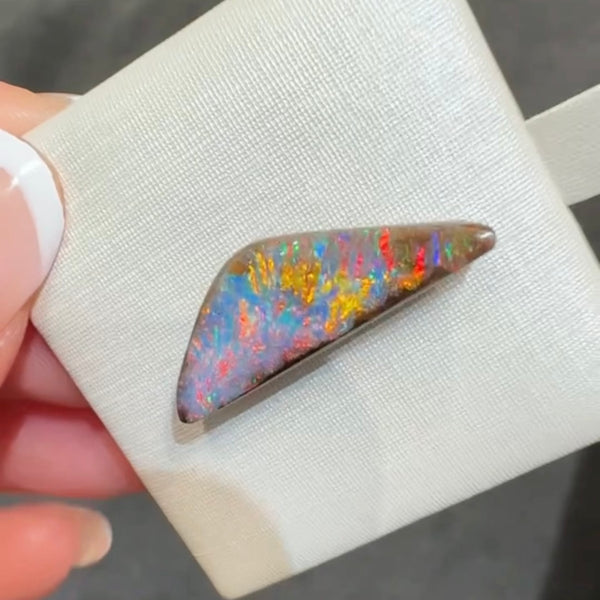 6.24ct boulder opal 23.7x8.3x4.2MM