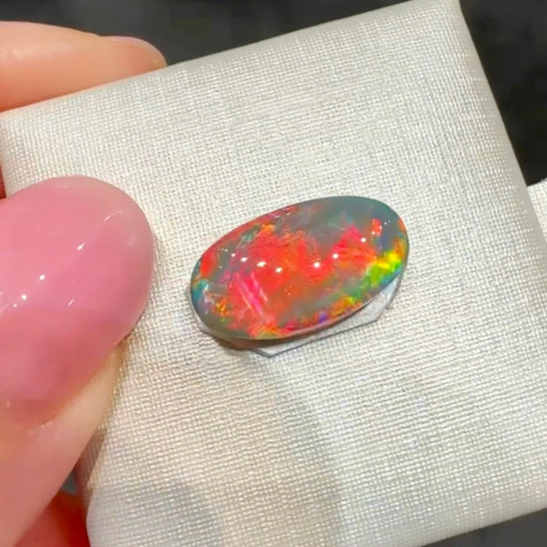 3.68ct black opal 14.6x8.1x4.6MM