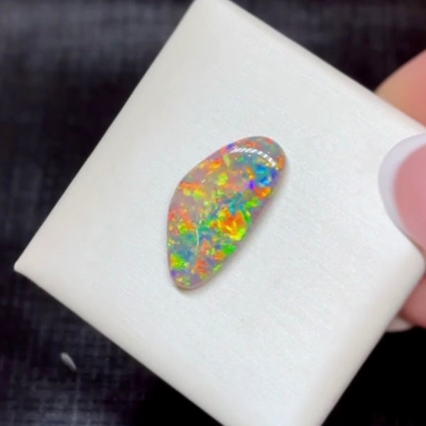 3.61ct black opal 19.3x 9.7x3.4MM