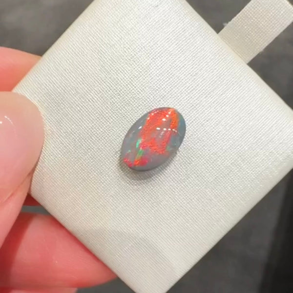 1.7ct black opal 10.3x 6.9x3.6MM