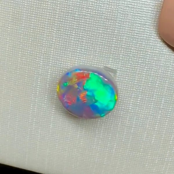 1.43ct black opal 8.7x 7.8x3.4MM