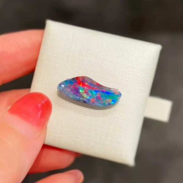 4.82ct boulder opal 19.8x7.9x3.8MM