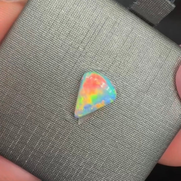 0.74ct black crystal opal 9x7.1x2.2MM