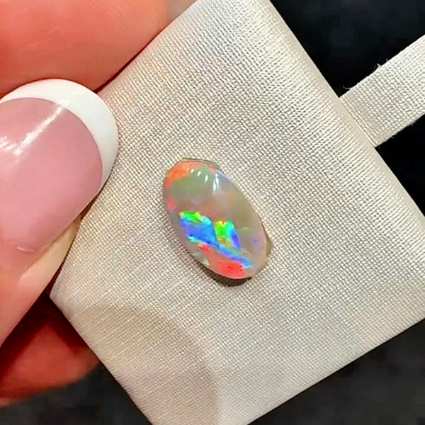 1.65ct black crystal opal 12.3x7.3x3MM