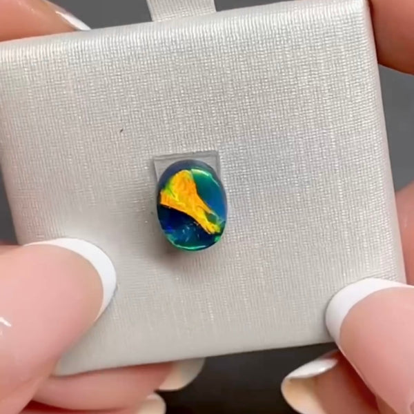 1.83ct black opal 9.2x 6.9x4.2MM