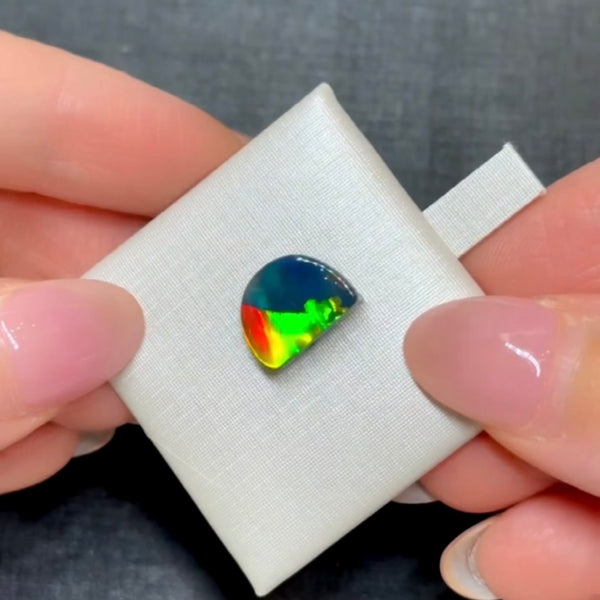 2.35ct black opal 12.2x 9.4x3MM