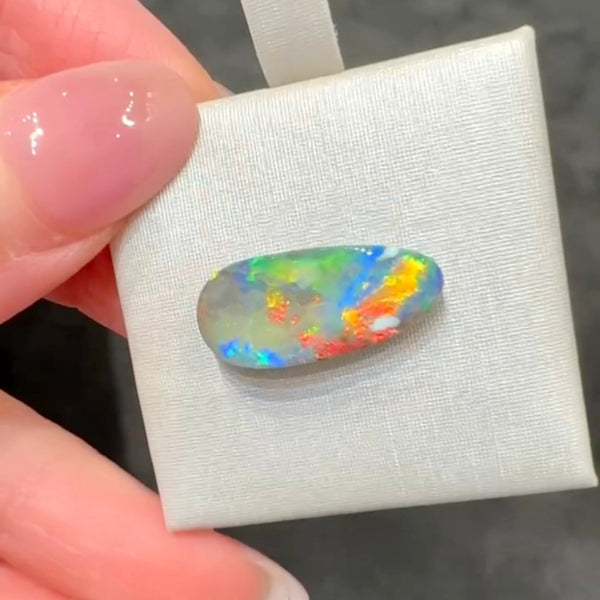 6.25ct boulder opal 19.9x8.8x4.5MM