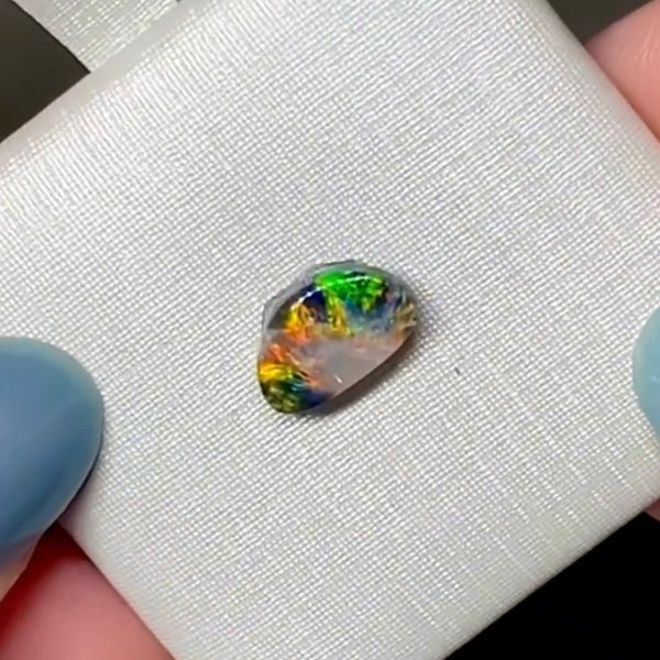 0.99ct black opal 9.7x 5.8x2.6MM