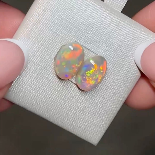 3.21ct black crystal opal 10.8x7.1x3.5MM