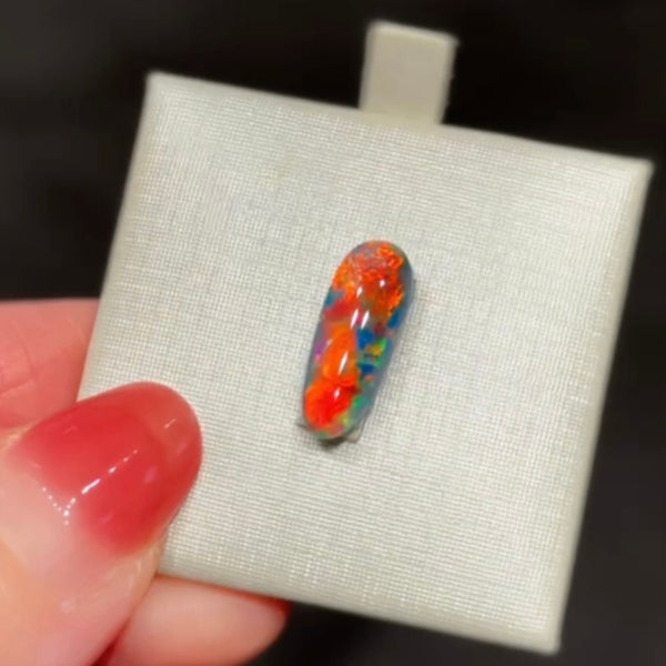 2.12ct black opal 14.9x5.8x3.6MM