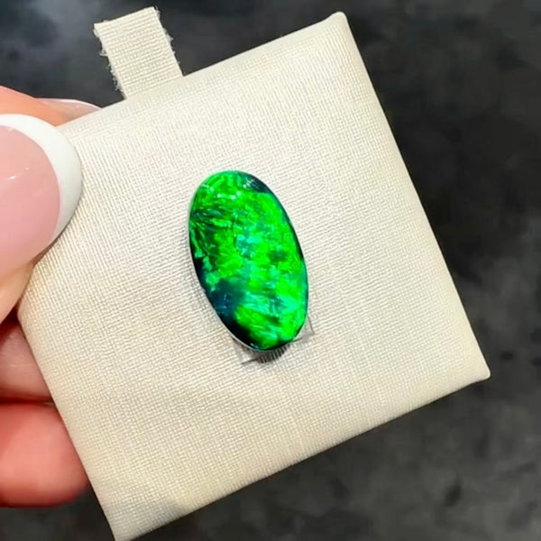 5.86ct black opal 15.4x9.2x6.3MM