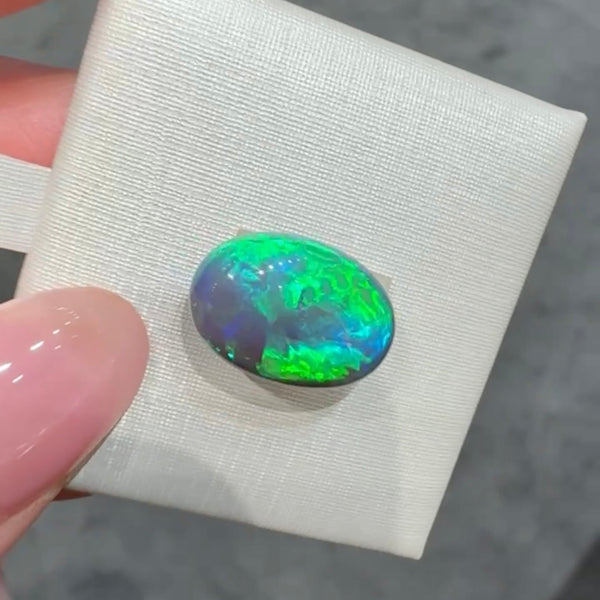6.59ct black opal 14.4x 10.1x7.2MM
