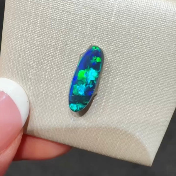 1.46ct black opal 14x4.9x3.1MM
