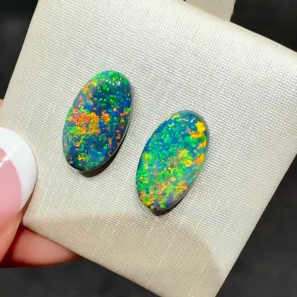 3.8ct black opal 13.2x7.4x3MM