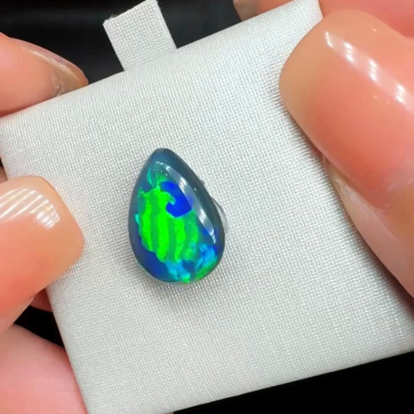 3.83ct black opal 13.3x9.6x5.2MM