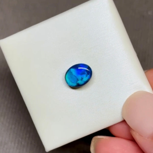 1.73ct black opal 9.36x7.32x4.08MM