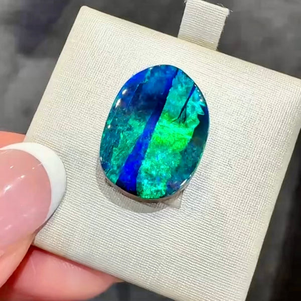 10.32ct boulder opal 18.6x13.6x4.2MM