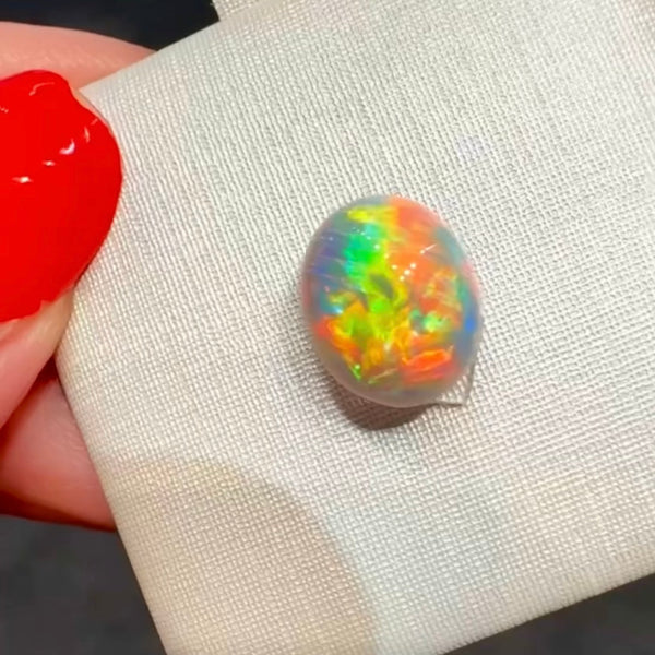 3.3ct black opal 10.2x 8.4x6.5MM