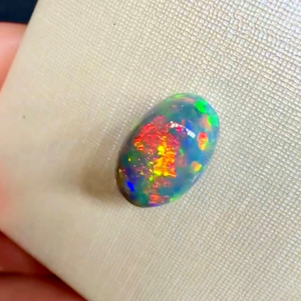 2.07ct black opal 9.7x 6.2x5.3MM