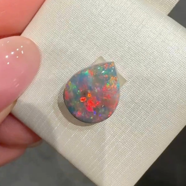 4.14ct black opal 12.9x 10.3x5.3MM