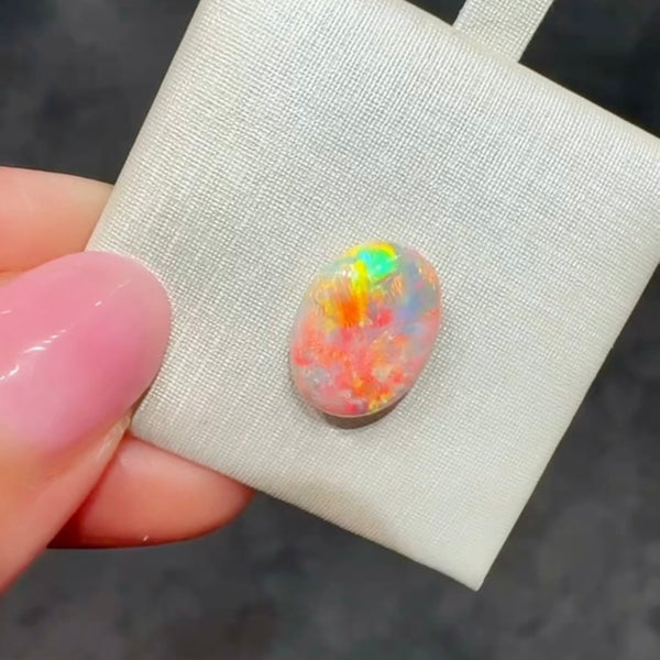 3.33ct black opal 12.8x9.9x4.5MM