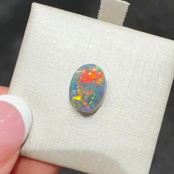 2.15ct black opal 10.6x7.9x3.9MM