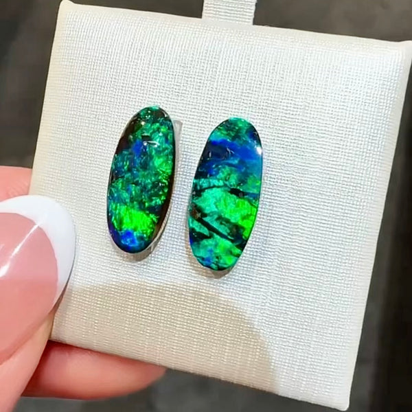 7.25ct boulder opal 14.5x6.5x3.8MM