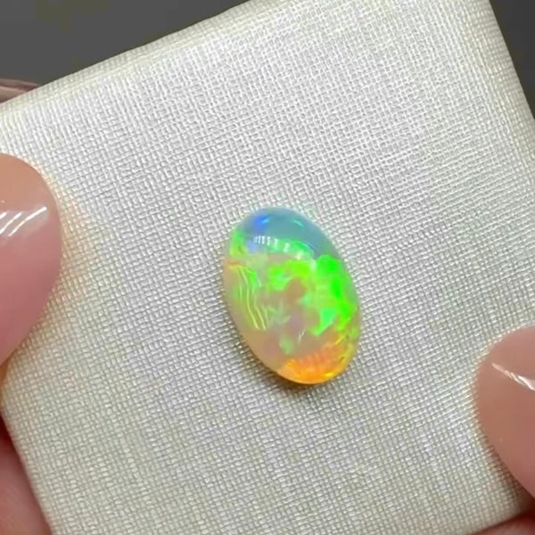 2.11ct black crystal opal