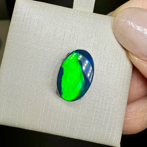 3.29ct black opal 13.8x9x3.7MM