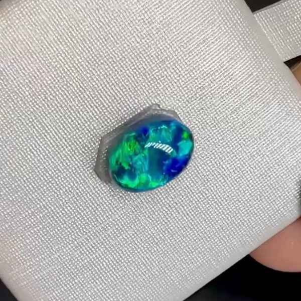 2.28ct black opal 9.2x 6.6x5.7MM