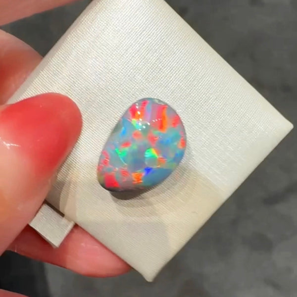 6.89ct black opal 15.9x11.2x6.2MM