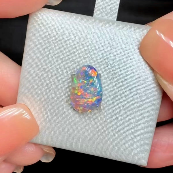 1.58ct black opal 12x8.1x2.7MM