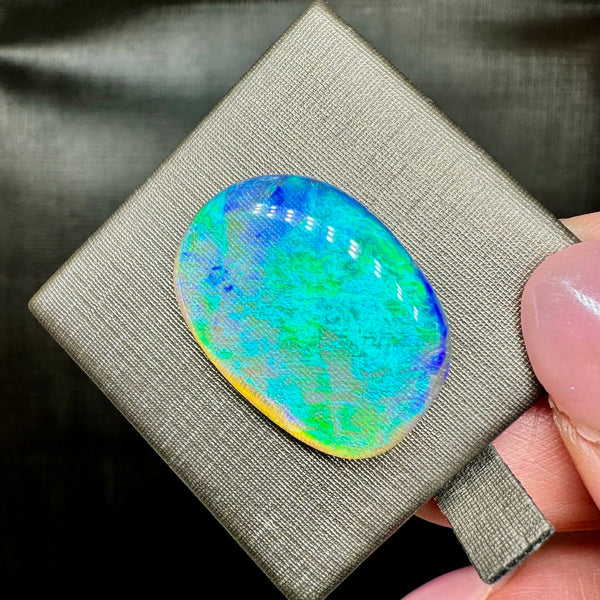 12.25ct black crystal opal 24.5x17.9x4.5MM