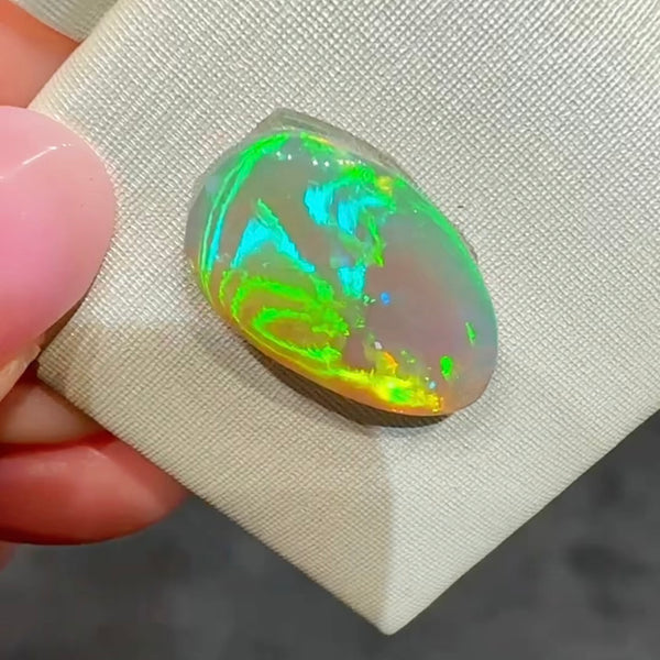 5.07ct black crystal opal 17.5x11x4MM