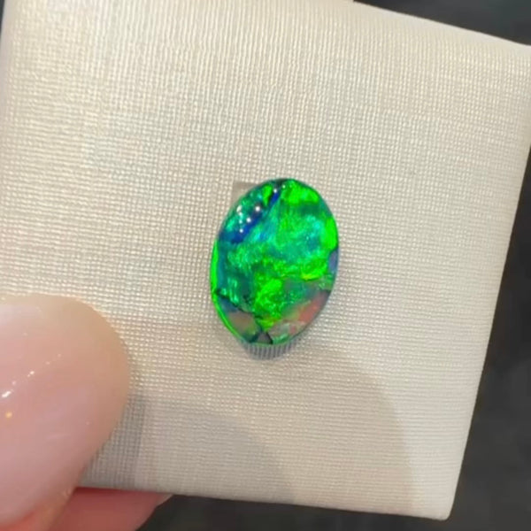 1.87ct black opal 11x8.4x3.4MM